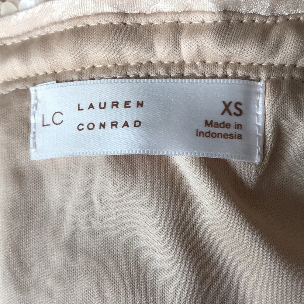 NEW LC Lauren Conrad Sequin Midi Slip Skirt‎